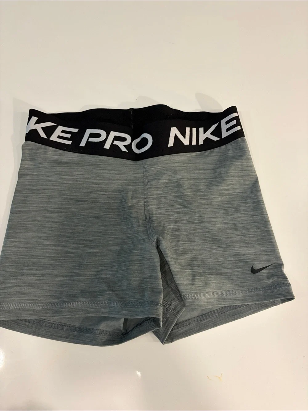 Nike Pro Heather Grey Women's Training Shorts. Size M